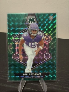 2024 Panini Mosaic - Rookies Green Mosaic Prizm #317 Dallas Turner (RC) - Picture 1 of 2