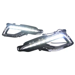 For Hyundai Sonata 2015 2016 2017 LED DRL Daytime Running Lamps Fog Lights+Cover - Picture 1 of 11