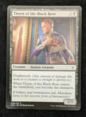 MTG Magic 1x Thorn of the Black Rose Take the Crown Faded Misprint NM - Image 1 of 3