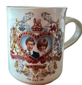 Charles and Lady Diana Commemorative Royal Wedding Mug Ceramic July 29 1981 - Picture 1 of 9