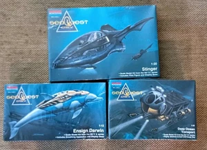 Monogram SeaQuest DSV lot Stinger, Darwin, Transport Model 3601, 3602, 3603 NIOB - Picture 1 of 3