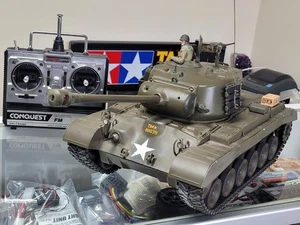 Tamiya 1/16 M26 Pershing Full Option DMD T-06 Unit w/Futaba Remote Control 56016 - Picture 1 of 24