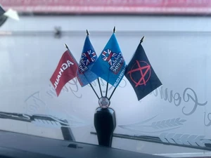 HGV Van Dashboard Flag Set - Choose 2, or 3 Flags - Many Options Available - Picture 1 of 110