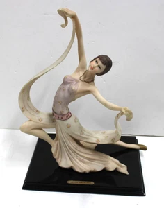 Vintage TFC Art Deco Ballet Ballerina Dancer Figuerine Porcelain 11'x14" - Picture 1 of 7