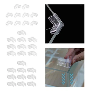 10 Pieces Aquarium Glass Angle Cover Clear Corner Protector for Fish Tanks - Picture 1 of 22