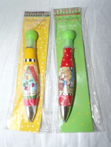 2 NEW Mary Engelbreit Ink Pens Christmas Holiday and Bird House W/ Cherries - Picture 1 of 15