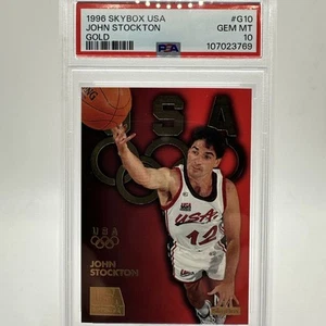 Skybox 1996 Estados Unidos John Stockton Gold #G10 PSA 10 Team Estados Unidos Pop 1 - Imagen 1 de 4