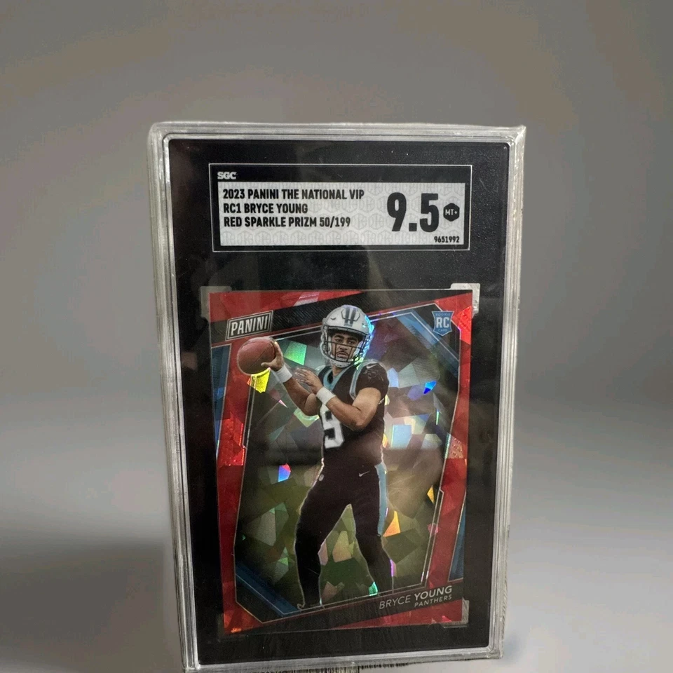 Panini The National VIP 2023 Bryce Young Red Sparkle /199 Panthers Football - Image 1 of 1