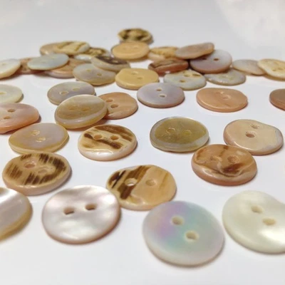 10cm 120pcs White Mother Pearl of Shell Button Natural Craft Sewing Knitting toy - Image 1 of 4