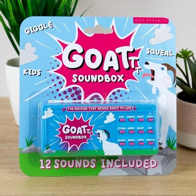 GIFT REPUBLIC Ziege Soundbox Streich Spielzeug Geräusche lustig Sound Maschine Kinder & Erwachsene Strumpf Geschenk