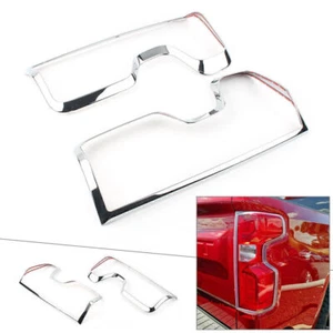 2x ABS Chrome Rear Tail Light Cover Trim Fit Chevrolet silverado 1500 2019-2020 - Foto 1 di 12