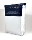 RALPH LAUREN White Solid Percale CAL KING EXTRA DEEP FITTED SHEET  $145 MSRP New