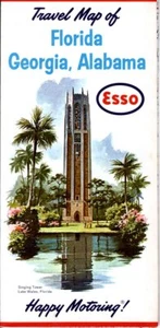 1963 Esso Road Map: Florida Georgia Alabama (W763) NOS - Picture 1 of 1