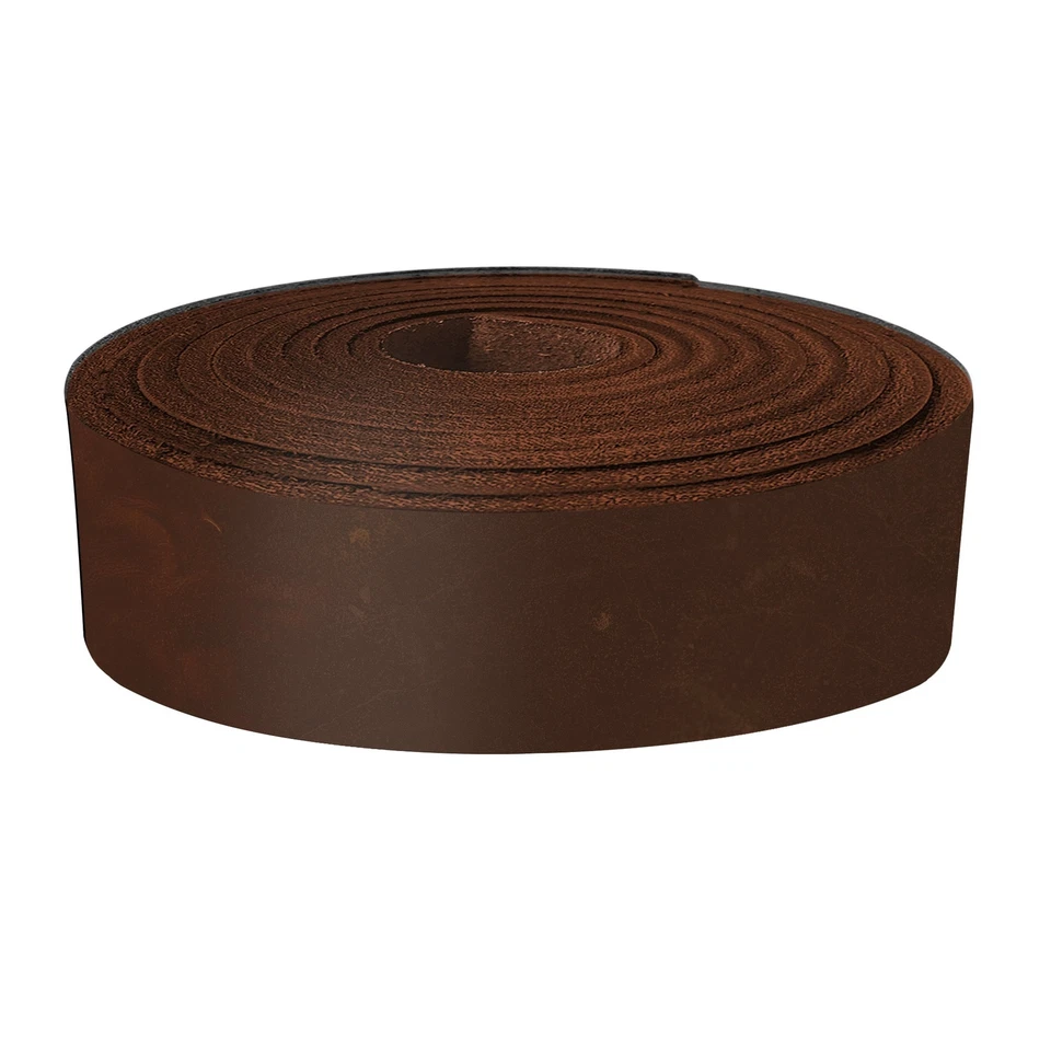 ELW 8-10 oz. (3-4mm) Straps Belts Strips Full Grain Leather Grass Fed Cowhide - Image 1 of 4
