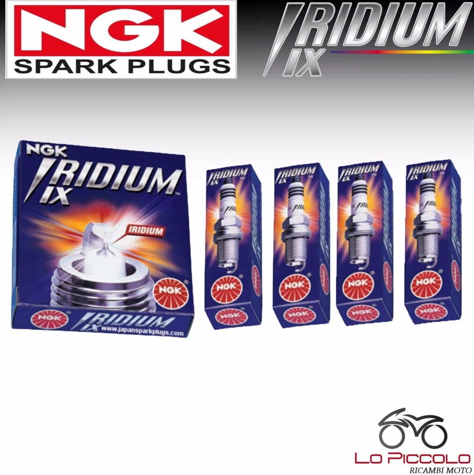 4 CANDELE NGK IRIDIUM IX PLATINO BR8EIX KAWASAKI GPZ 750 1987 Foto 1 de 1