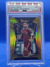 2015 Panini Select Sergio Ramos GOLD Prizm 6/10 PSA9