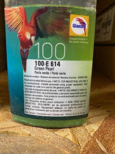 Glasurit 100-E-614, perla verde, 0,5 L / 16,9 oz, CADUCIDAD 15/09/2024 Foto 1 de 1