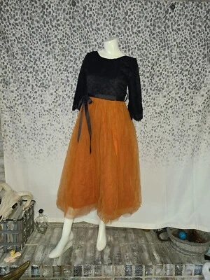 Malla y Encaje Otoño Hada Disfraz Vestido de Fiesta Juvenil Talla 12 Halloween Flor Niña Foto 1 de 4