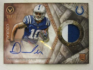 2014 Topps Valor Shield of Honor Autograph Patch RC Donte Moncrief 30/50 - Picture 1 of 3