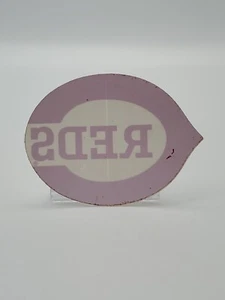 Vintage 1980's MLB CINCINNATI REDS LOGO WINDOW DECAL STICKER UNUSED Baseball  - Picture 1 of 1