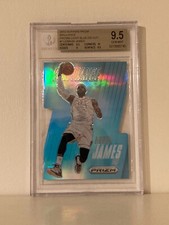 2013-14 Panini Prizm Lebron James Brilliance Blue Die-Cut /199 BGS 9.5 W/ 10