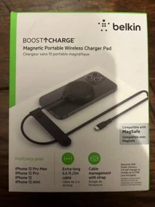 BELKIN Chargeur Portable Sans Fil Pad 7,5W avec MagSafe pour iPhone 12 13 14 15 - Photo 1 sur 1