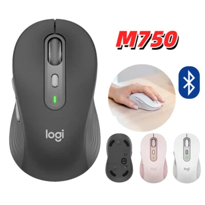 Wireless Mouse M750 Bluetooth Mice Optical Slim 2.4GHz USB - Image 1 of 4
