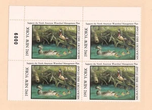 1992 #8 St. of New York Duck P/B Wood Ducks Duck Stamp. - Picture 1 of 1