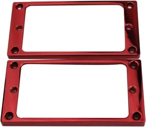 Rose Red Humbucking Pickup Ring Set For Guitars Metal Replacement Accessory - Picture 1 of 3