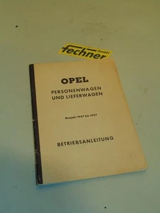 Manual de instrucciones Opel Kapitän Olympia instructions libro de a bordo instrucciones alemán - Imagen 1 de 1