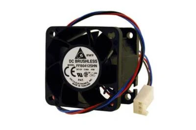 Delta FFB0412SHN-F00 40mm x 28mm High Speed Fan 3-Pin (Black/Red/Blue) - Image 1 of 4