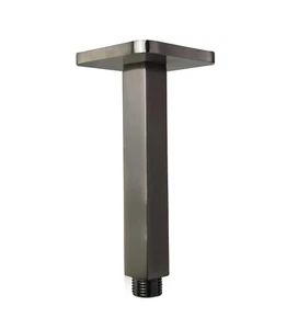 JTP Hix Square 150mm Ceiling Mounted Shower Arm Brushed Black [ 37218BBL ] - Picture 1 of 1