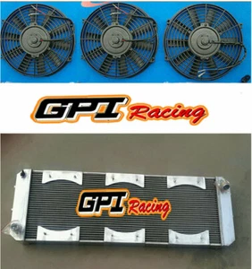 62MM Fit Lotus Esprit S4/V8/GT3/SE/GT/S4s 88-2004 Aluminum Radiator+Mounting+Fan - Picture 1 of 8