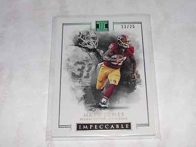 2016 Panini Impeccable MATT JONES #99 Holo Foil SP/25 REDSKINS Florida GATORS  - Image 1 of 2
