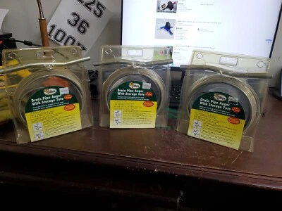 (3-PCS) Cobra Model #10150 1/4" x 15' Drain Pipe Auger (TA3MS) - Image 1 of 3