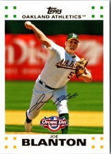 2007 Topps Opening Day Joe Blanton #63 Oakland Athletics