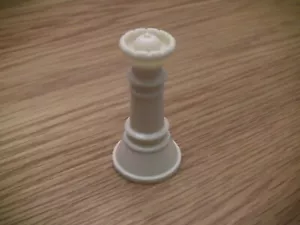 Chess Game Replacement Parts Plastic Hollow-White Queen - Picture 1 of 2
