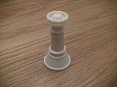 Chess Game Replacement Parts Plastic Hollow-White Queen - Image 1 of 2