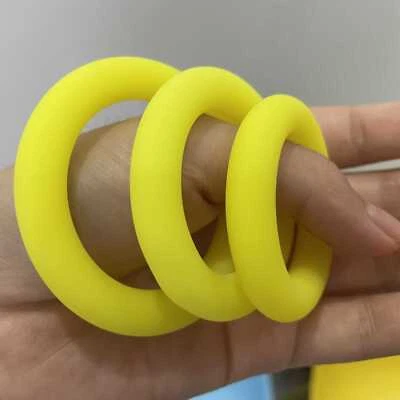 3 PIEZAS Anillos de Silicona para Pene Estirador de Bola Masculino Más Duro Retardo Eyaculación Anillo BDSM Foto 1 de 4