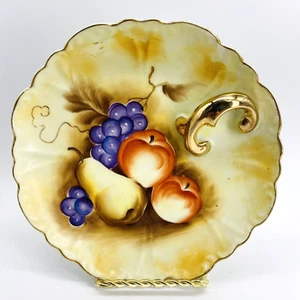 VINTAGE MID-CENTURY ENESCO JAPAN HANDBEMALT DEKORATIV GOLD WINDEL SCHMUCKSCHALE - Bild 1 von 12