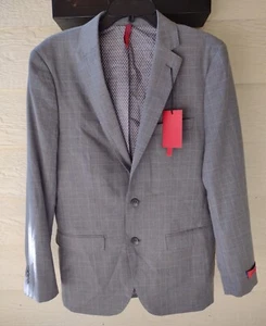 ZNT18 Suit Jacket Sport Coat L'Homme Slim Active Stretch Mens Size 42 R Gray New - Picture 1 of 5
