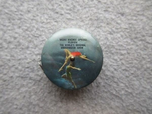 Sexy Girls 1940's WEEKI WACHEE SPRINGS Florida UnderWater CELLULOID TAPE MEASURE - Picture 1 of 3