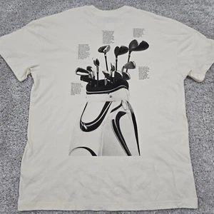 Abercrombie Fitch x Reserve Shirt Mens XXLT Cream PGA Tour Golfing New - Picture 1 of 9