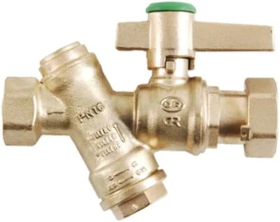 GRUPPO VALVOLA E FILTRO ENTRATA CONTATORE ACQUA 1/2 X 3/4" RIGAMONTI 0497.415 - Immagine 1 di 4