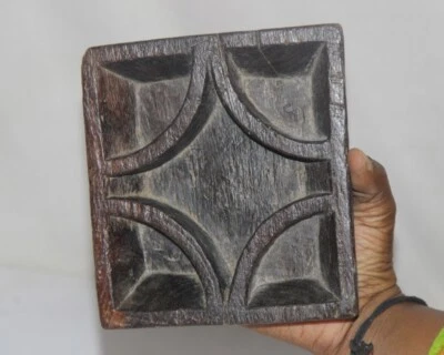 Antiguo Trible Cuenco de Madera Campaña, Tazón de Especias Antiguo Original Foto 1 de 4