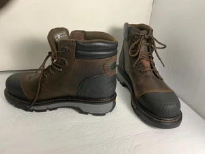 JUSTIN WARHAWK TAN WATERPROOF -6" MENS WORK BOOTS- Comp Toe Vibram NEW SZ 9.5 D - Picture 1 of 4