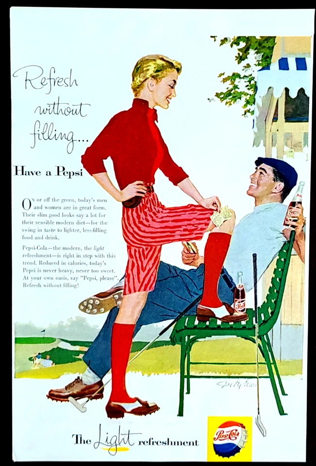 Pepsi-Cola Original 1959 Vintage Print Ad - Image 1 of 1