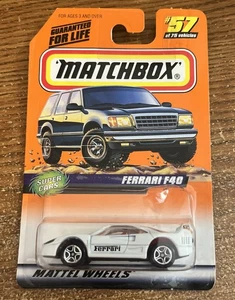 1998 Matchbox Ferrari F40 White Super Cars New Sealed - Picture 1 of 2