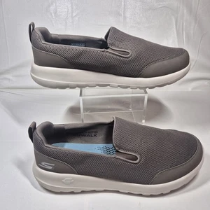 Skechers Go Walk Max Herren Größe 9 Draht Grau Slipper Komfort Freizeit  - Bild 1 von 7