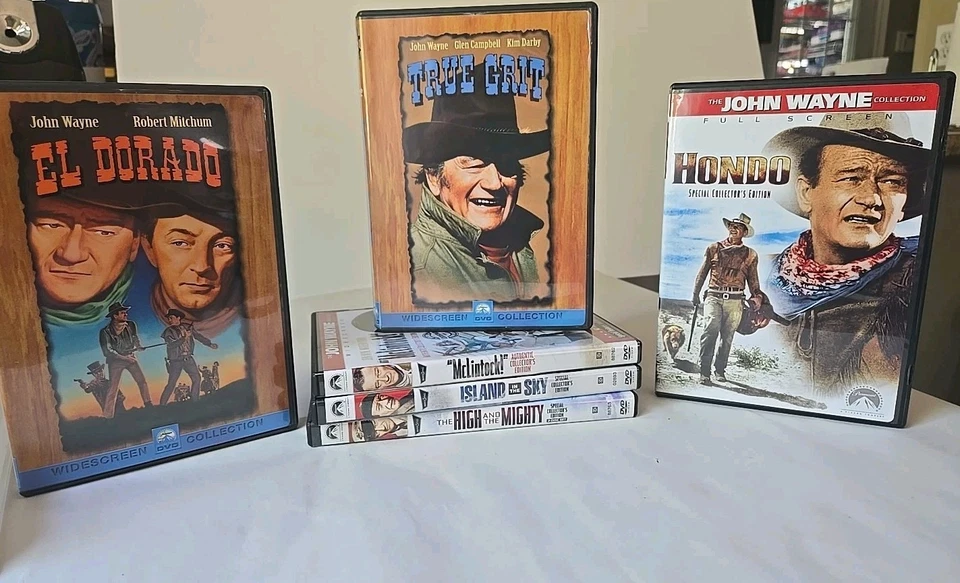 John Wayne Collection 6-DVD Lot Western Drama War Movies Hondo True Grit H1 - Image 1 of 4